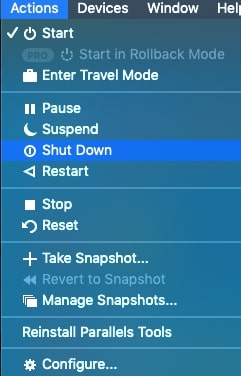 uninstall parallels for mac